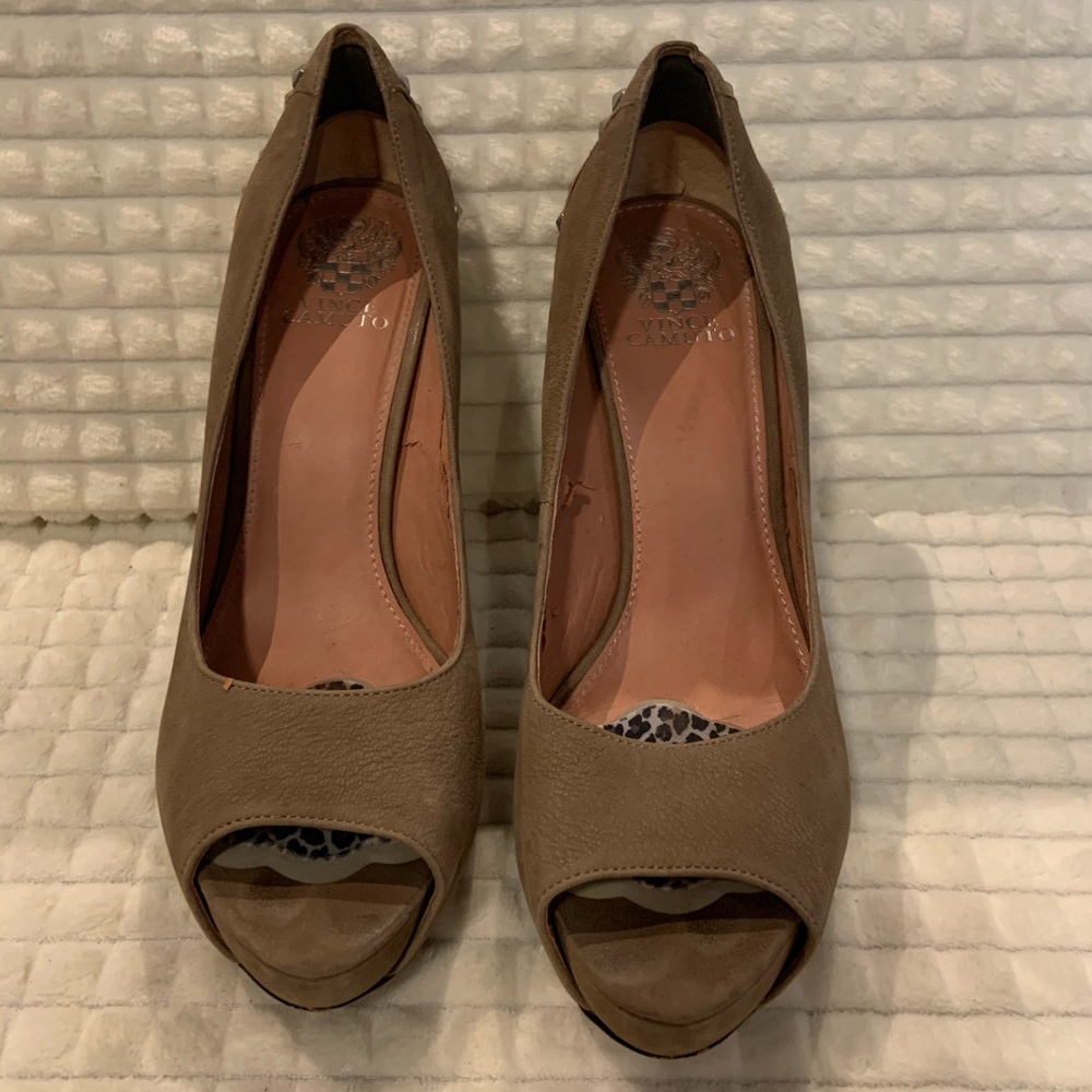 Taupe studded Vince Camuto Heels